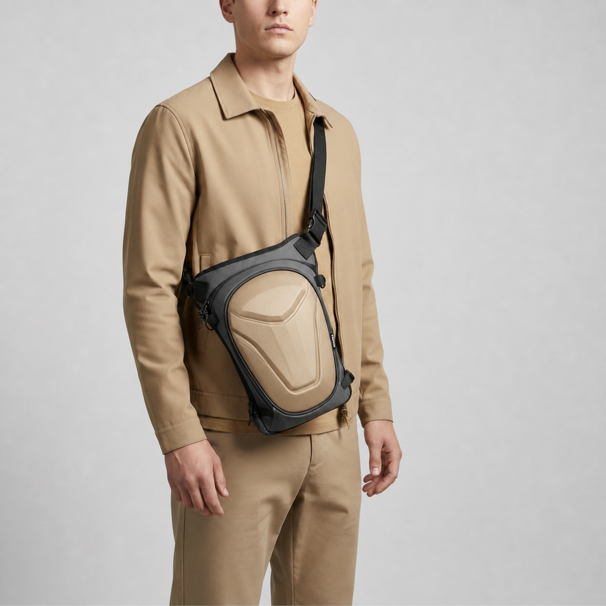 ARC Thigh Bag - Beige (2)