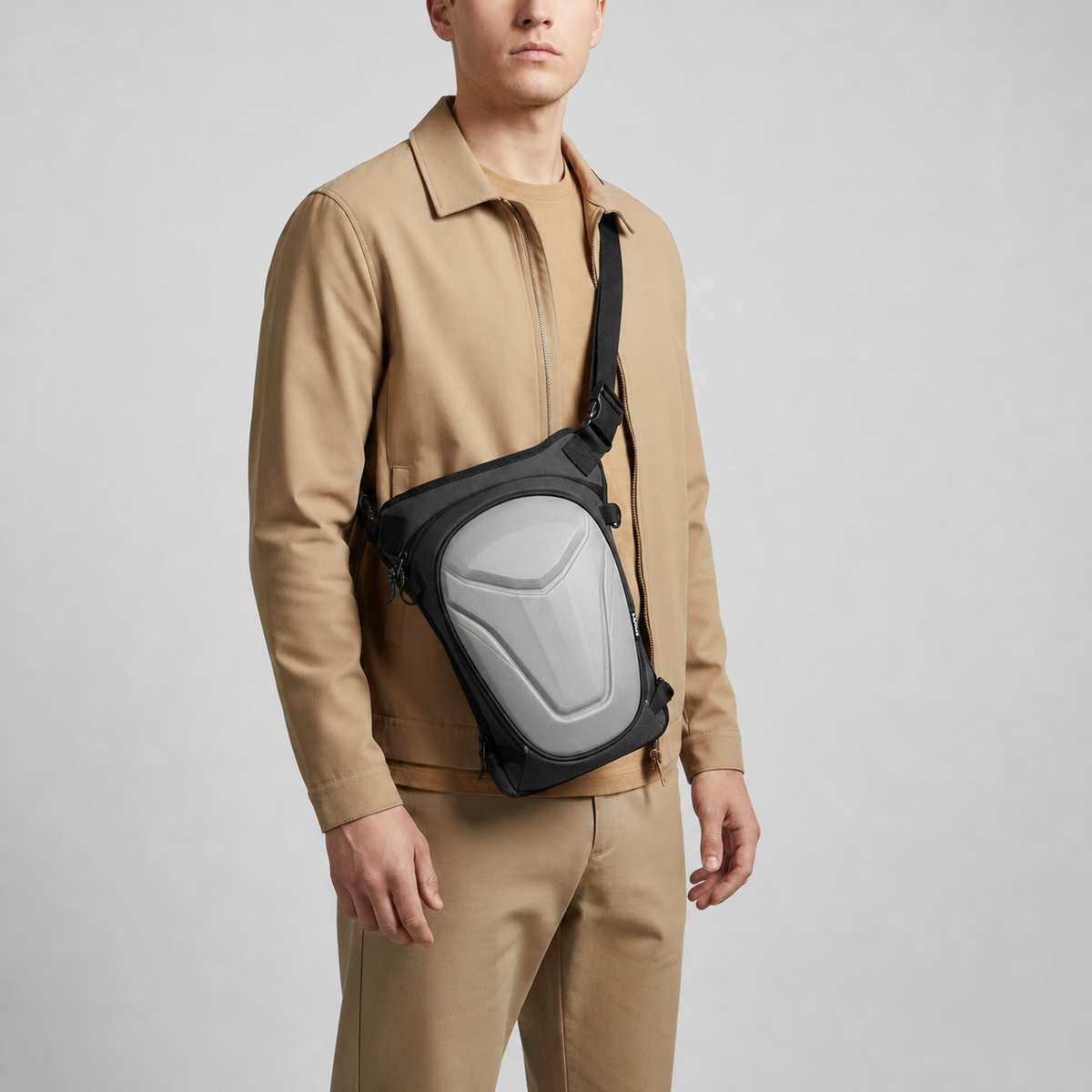 ARC Thigh Bag - Light Grey (2)