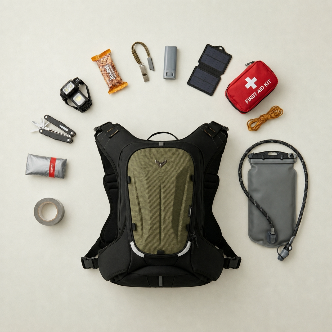 Prime Hydration Backpack 25L - Olive Green (1)