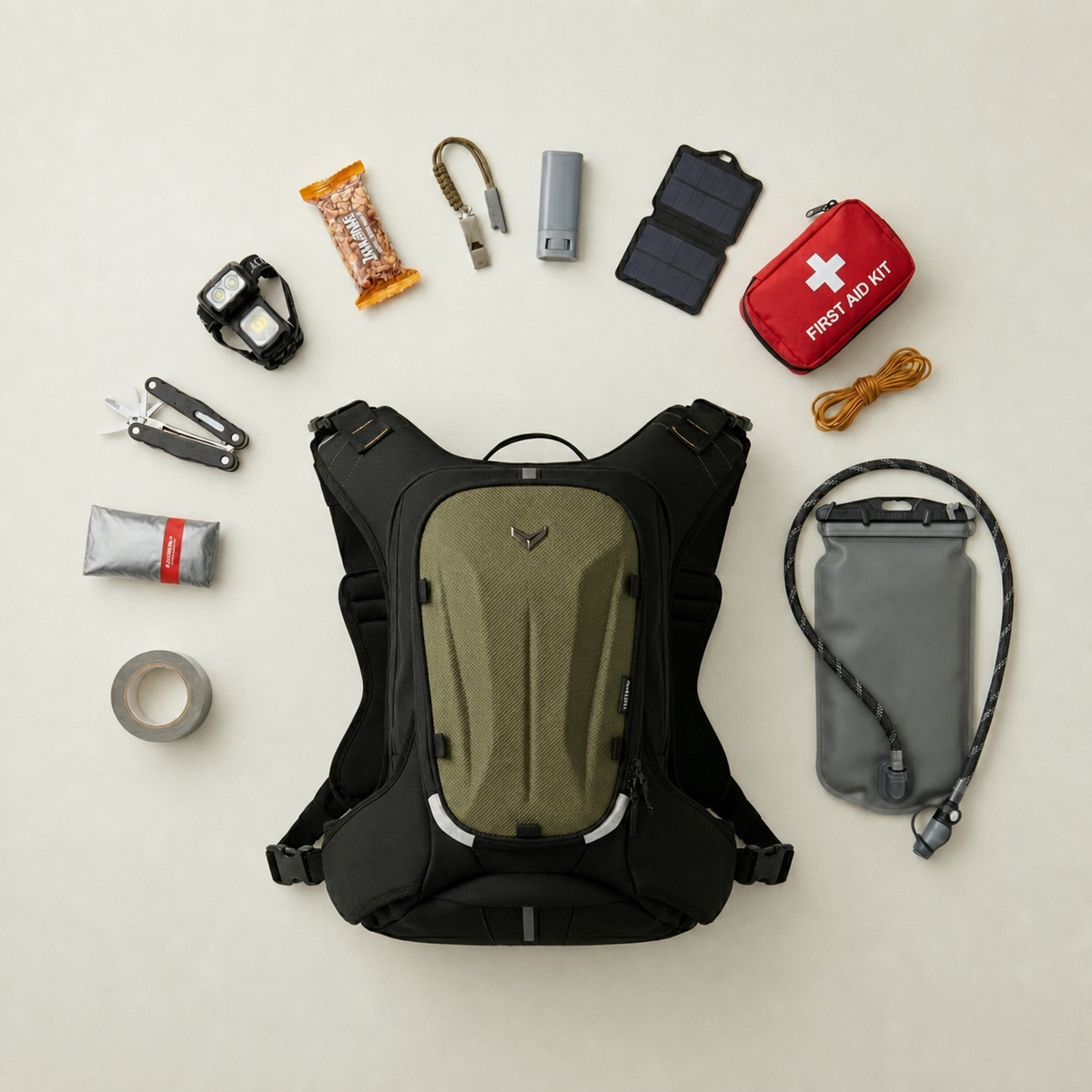 Laptop backpack for motorcycle riders with ventilated back panel