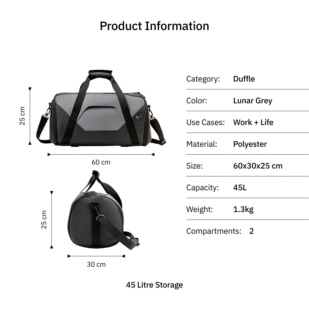 ALLURE Duffle specifications