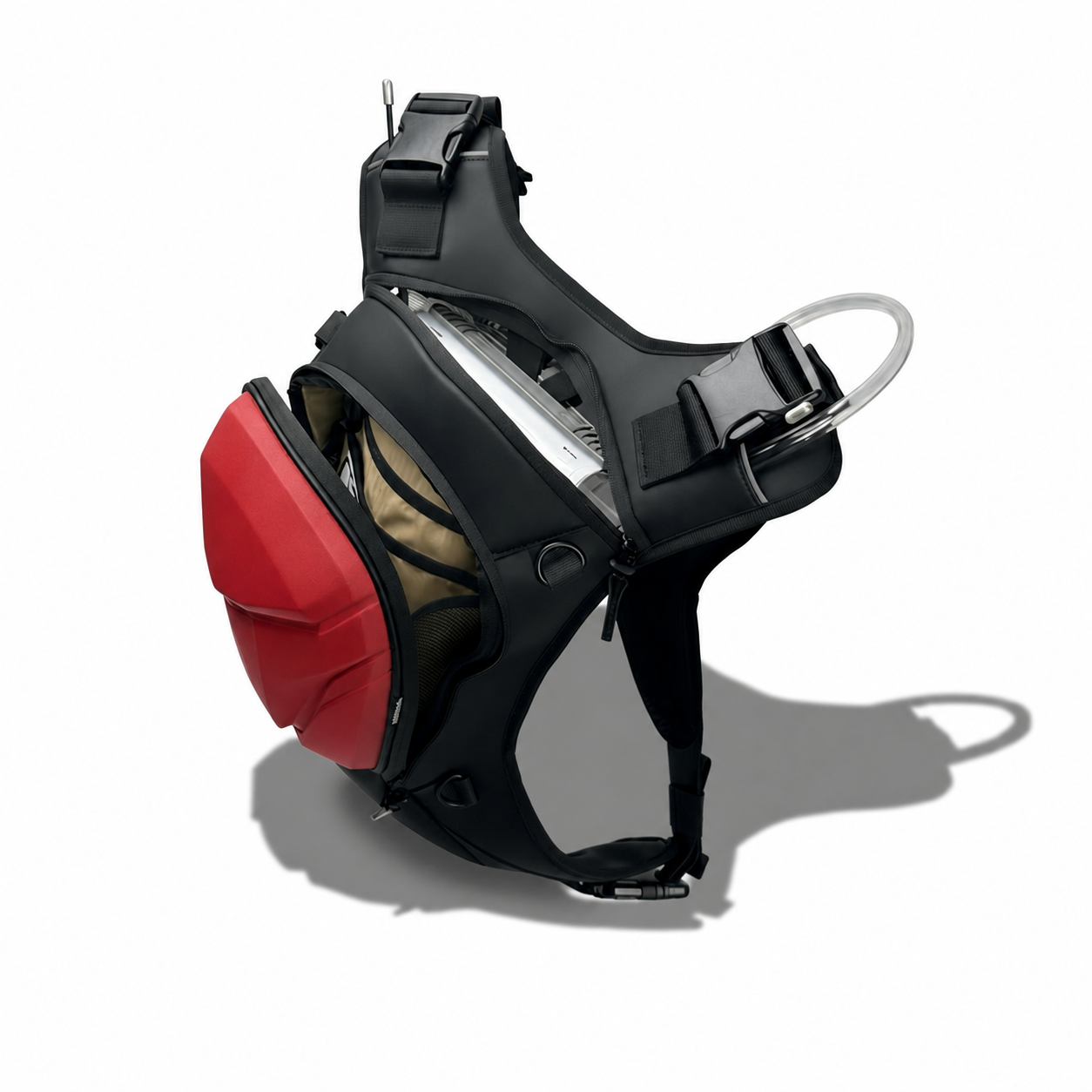 Flux 10L Backpack - Red Black (5)