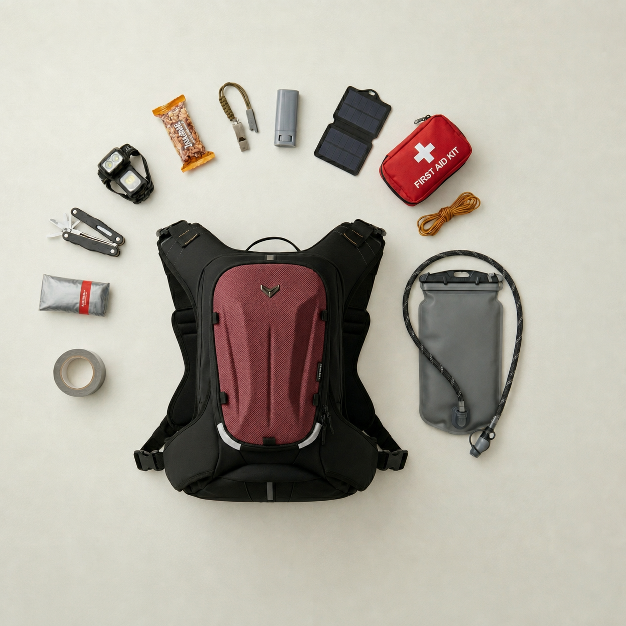 Prime Hydration Backpack 25L - Maroon (1)