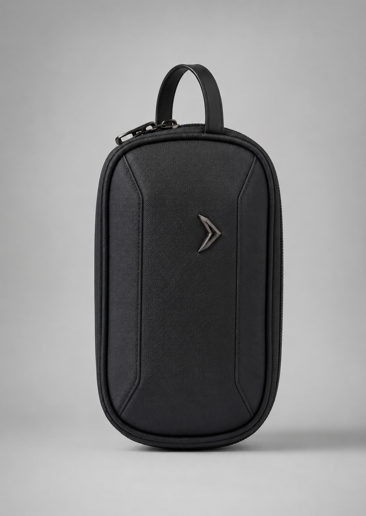 NEXUS Tech Pouch in Black, 1.5L two-compartment tech organiser with carry handle